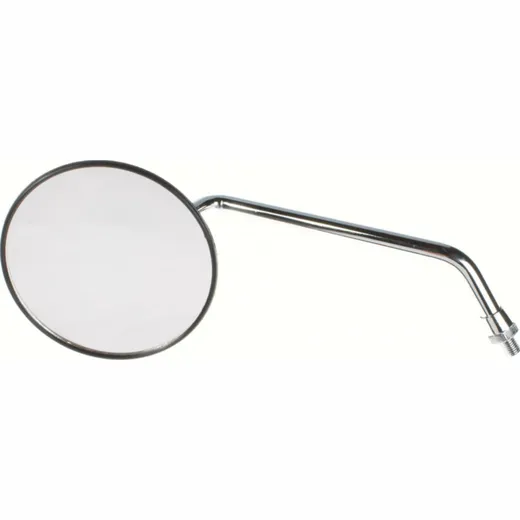 Mirror black left with chrome pin black M10 right threat