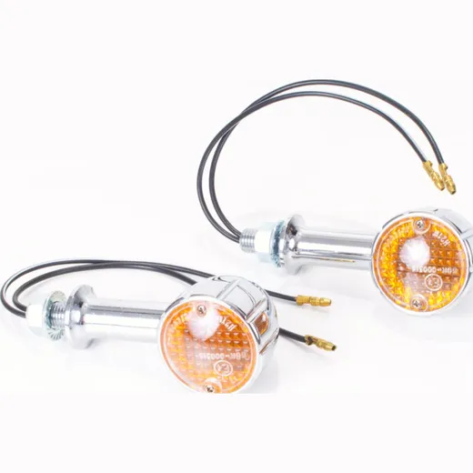 SHIN YO Alu winker ARIZONA, chromed, long, E-mark, pair