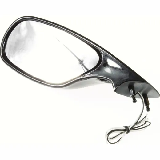 Mirror left, black with LED indicator