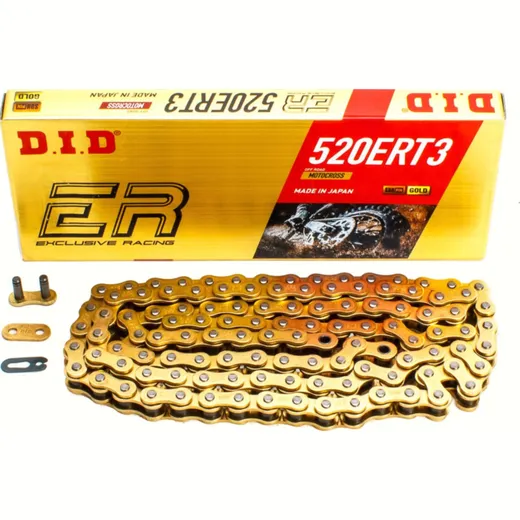 chain ERT3 G&G Moto Cross -250cc, 520, 114 with rivet lock / usable for offroad drive up to 44,15kW (60HP) / up to 250cc