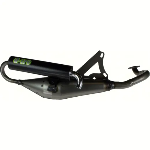 Auspuffanlage, Schalldämpfer Auspuff Q-Tre für Minarelli horizontal Motoren