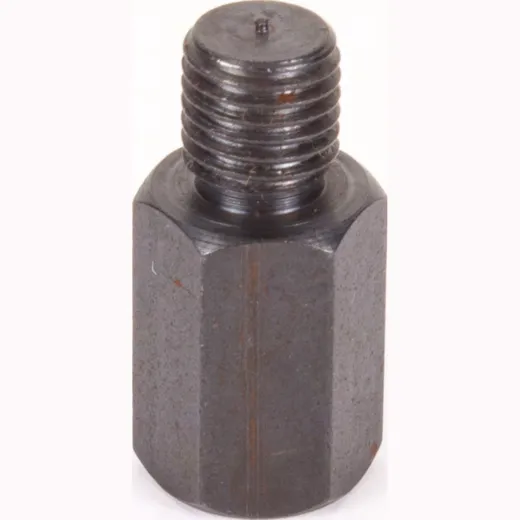 Adapter 10mm outer thread left turning/ 10mm inner thread(mirror) right turning thread - black