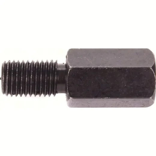 Adapter 10mm outer thread left turning/ 10mm inner thread(mirror) left turning thread - black