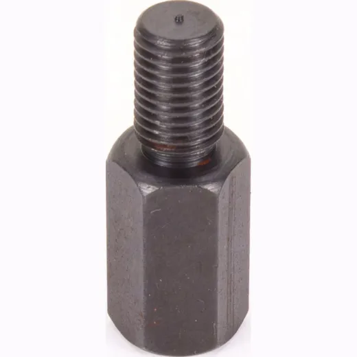 Adapter 10mm outer thread right turning/ 10mm inner thread(mirror) right turning thread - black