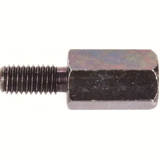Adapter 8 mm outer thread left turning/ 8 mm inner thread(mirror) left turning thread - black