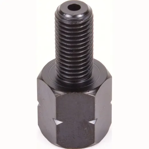 Mirror adapter black 10mm right thread out - 8mm left thread inside