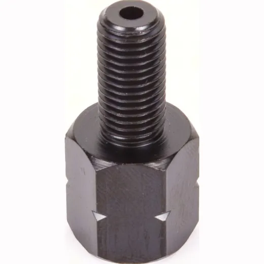Mirror adapter black 10mm right thread out - 10mm left thread inside