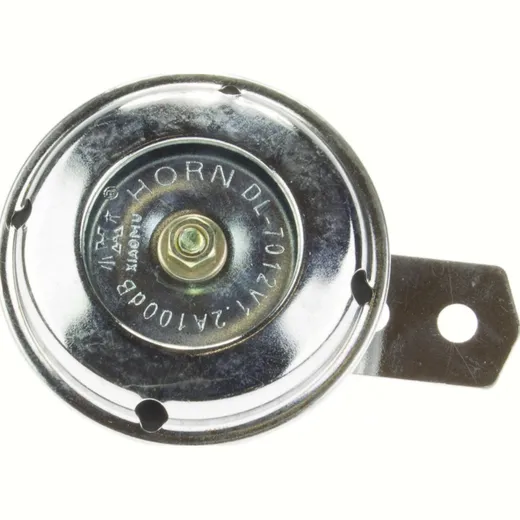 Horn 12V chrome/black diameter 65mm