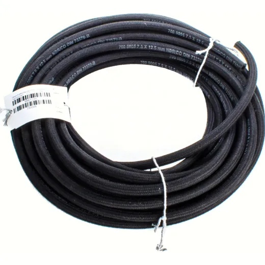 Geiwiz fuel line with textile jacket black typ B - 7,5 x 12,5 - 1 meter
