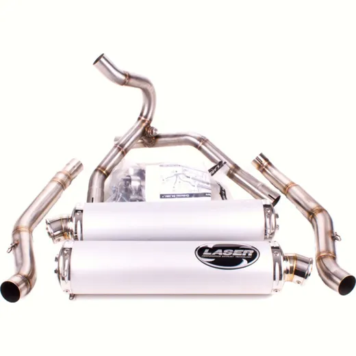LASER X-treme Exhaust Sys. 2-2 / Design: Edelstahl