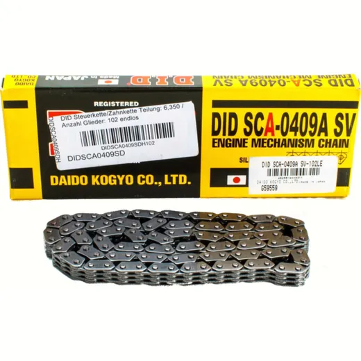 SCA0409A-SV camshaft drive chain (silent chain), chain pitch: 6,350 number of links: 102 endless