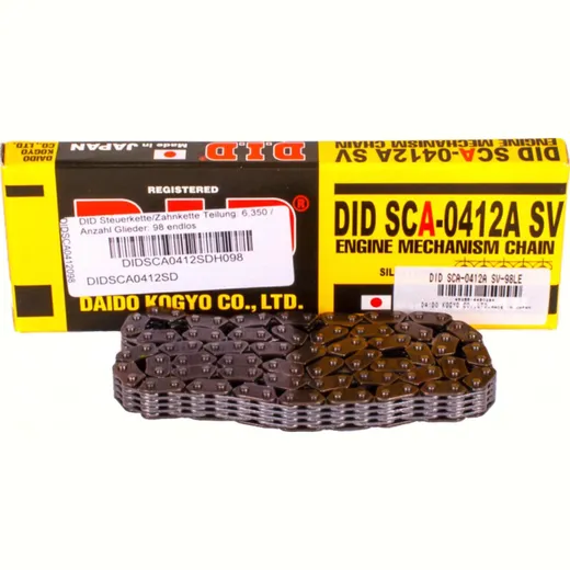 DID camshaft drive chain (silent chain), chain pitch: 6,350 number of links: 98 endless DIDSCA0412SDH098