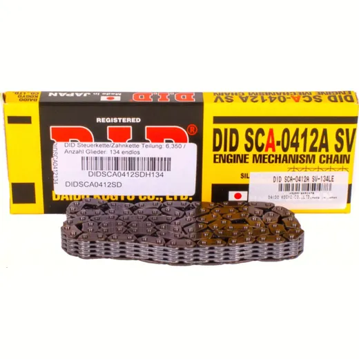 DID camshaft drive chain (silent chain), chain pitch: 6,350 number of links: 134 endless