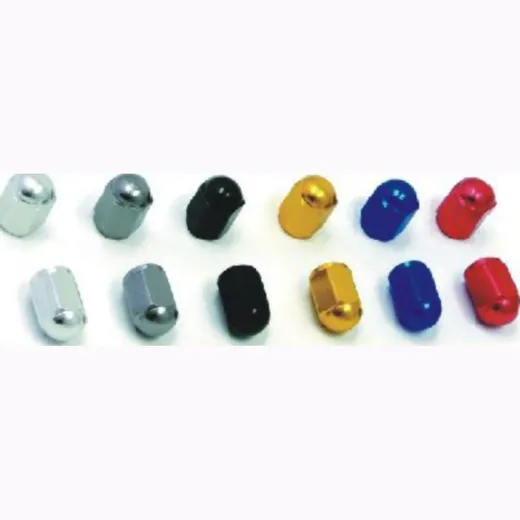 Valve cap aluminium red