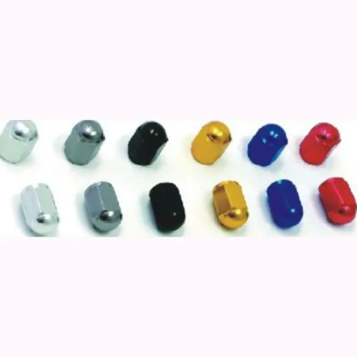 Valve cap aluminium black