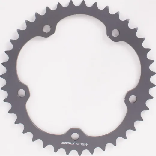 PBR aluminium sprocket hard anodized smoke grey 520-42T