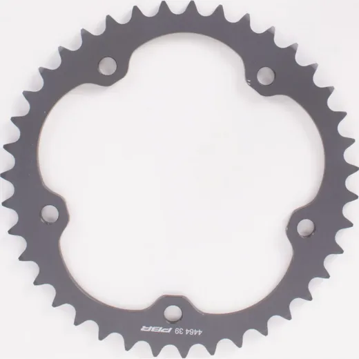PBR aluminium sprocket hard anodized smoke grey 520-44T