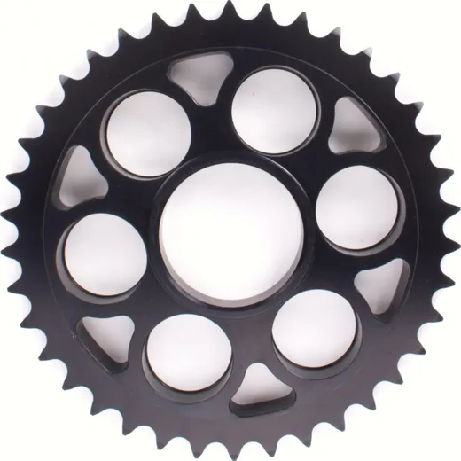 PBR aluminium rear sprocket hard anodized smoke grey 38T - 525