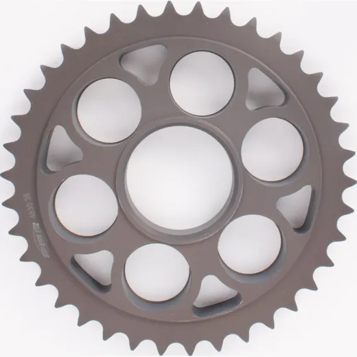 PBR aluminium rear sprocket hard anodized smoke grey 39Z 525T