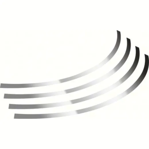 Felgenrandaufkleber, Rad-Klebeprofile chrom 14 - 16"
