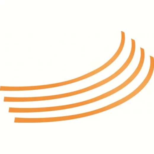 Felgenrandaufkleber, Rad-Klebeprofile orange 17 - 20"