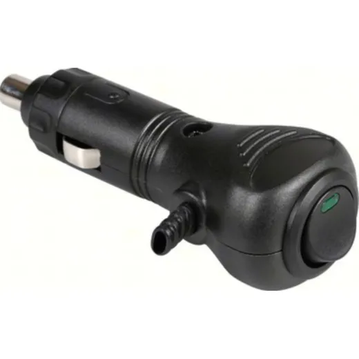 Stecker für Zigarrenanzünder mit seitlichem Kabeleingang, 12/24V