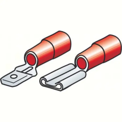 Kit 40 flache Kabelenden - Rot