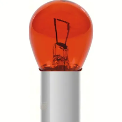 12V Red Dyed Glass, Single filament lamp - (P21W) - 21W - BA15s - 2 pcs - D/Blister