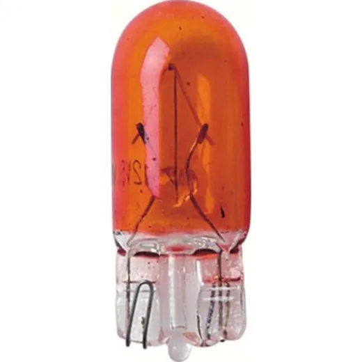 12V Wedge base lamp - WY5W - 5W - W2,1x9,5d - 2 pcs - D/Blister - Amber