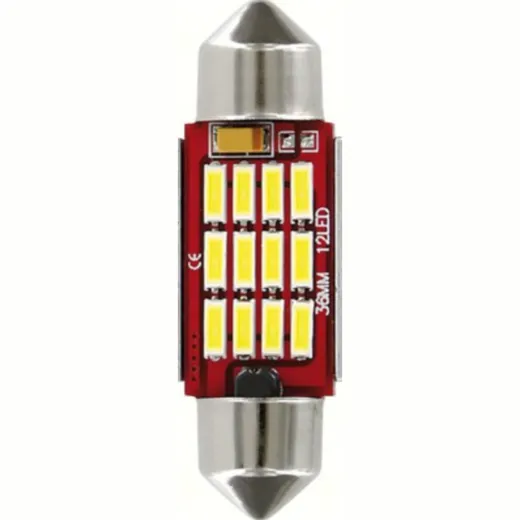 Sofitte 12SMD LED-Lampe 12X36MM 10-30V