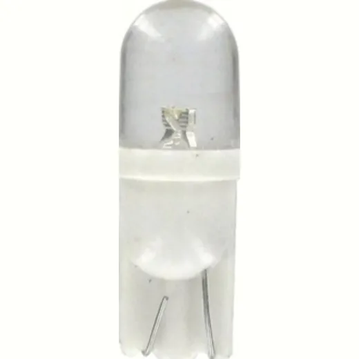 12V Colour-Led, lamp 1 Led - (T10) - W2,1x9,5d - 2 pcs - D/Blister - Amber