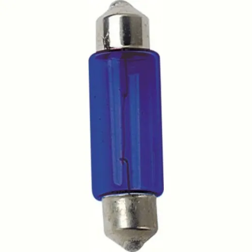 12V Festoon lamp - (C10W) - 11x35 mm - 10W - SV8,5-8 - 2 pcs - D/Blister - Blue