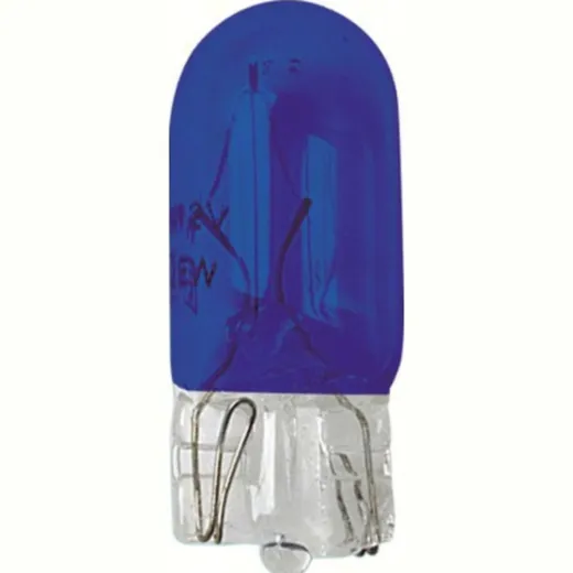 12V Wedge base lamp - (W5W) - 5W - W2,1x9,5d - 2 pcs - D/Blister - Blue