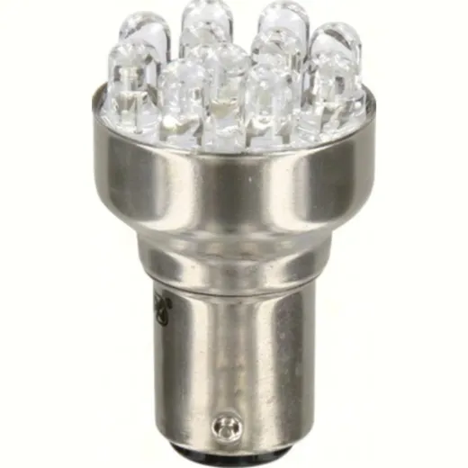 12V Multi-Led Lamp 11 Led - (P21/5W) - BAY15d - 1 pcs - D/Blister - Red