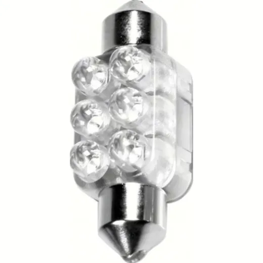 12V Festoon lamp 6 Led - 13x35 mm - SV8,5-8 - 1 pcs - D/Blister - White