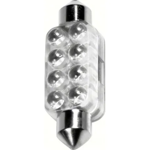 Sofitte MEGA-BRITE 8-Led-Lampe, 10MM X 44MM. Rot