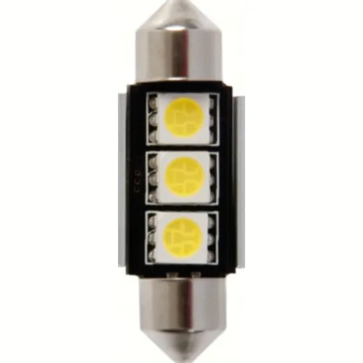 Sofitte "HYPER-LED" Lampe 10X36MM. 3SMDX3CHIPS (9CHIPS)