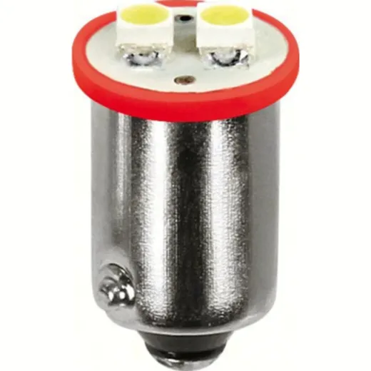 12V Hyper-Led 6 - 2 SMD x 3 chips - BA9s - 2 pcs - D/Blister - Red