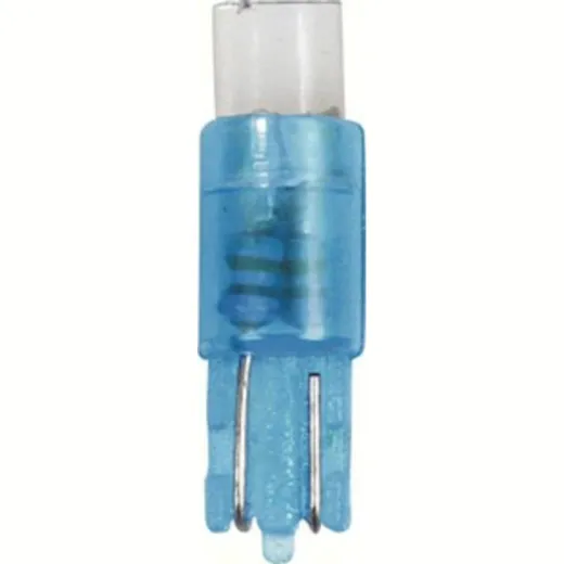 12V 12V Cockpit colour Led 1 Led - (T5) - W2x4,6d - 5 pcs - D/Blister - Blue