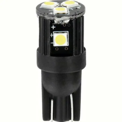 12-32V Mega-Led 7 - 7 Smd x 1 chip - (T10) - W2,1x9,5d - 2 pcs - D/Blister - White - Double polarity