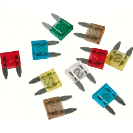 Set 10 assorted micro-blade fuses, 12/32V