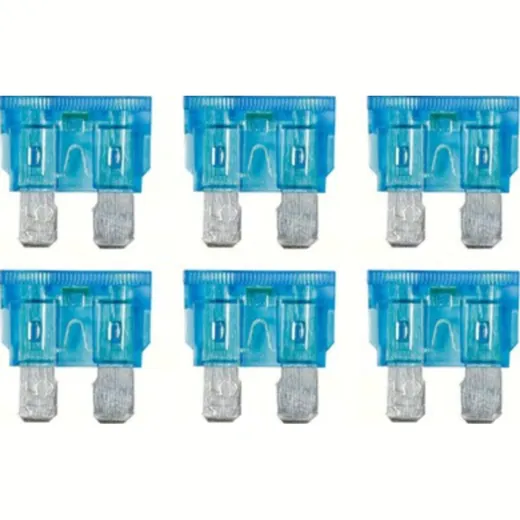 Smart-Led, set 6 indicator plug-in fuses, 12/32V - 15A