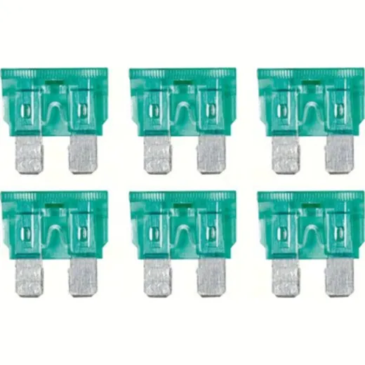 Smart-Led, set 6 indicator plug-in fuses, 12/32V - 30A