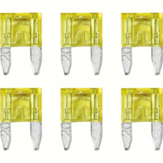 Smart-Led, set 6 indicator micro-blade fuses, 12/32V - 20A