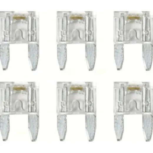 Smart-Led, set 6 indicator micro-blade fuses, 12/32V - 25A