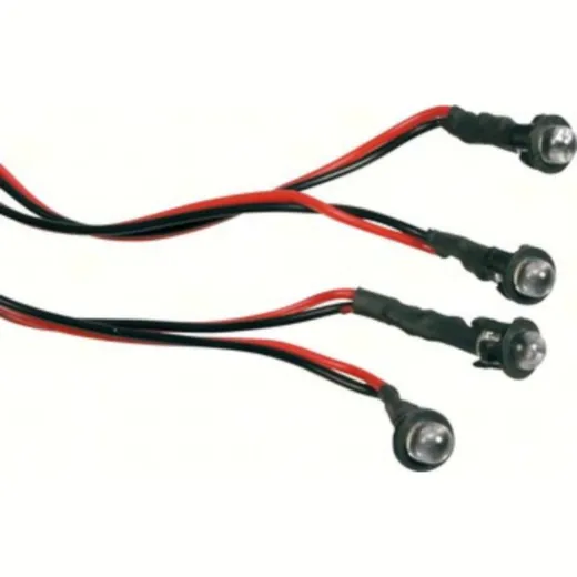 Set 4 Led 12V - Ø 5 mm - Red