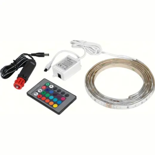 RGB colored Led strip, 12/24V - 200 cm