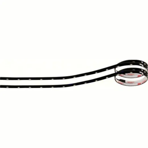 EP-Strips, black background, 12V - 24 Led - 2x50 cm - White