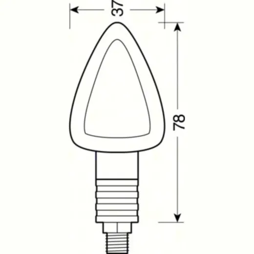 "Focal" corner lights - 12V/21W - black