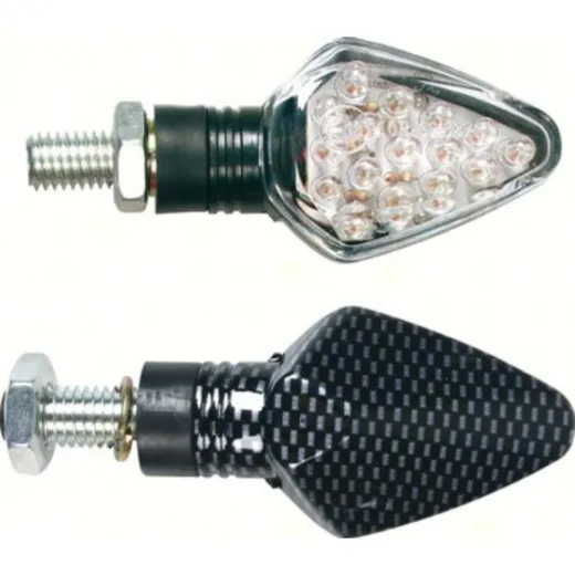 "Penta" corner light set - 12V LED - carbon look
